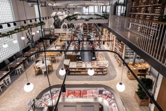 a large building with a large store