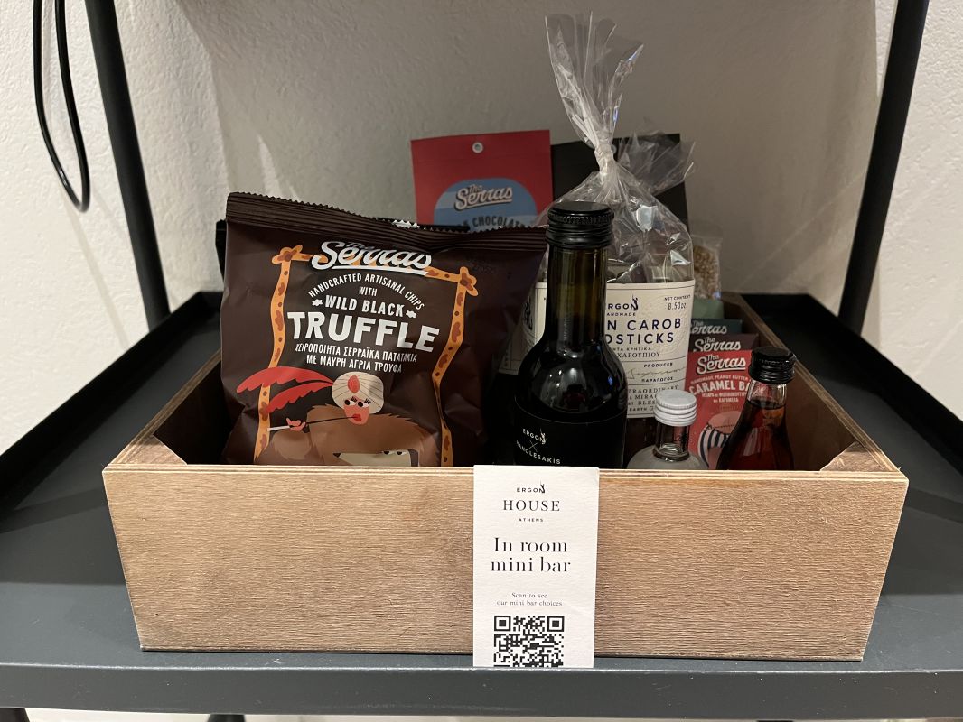 a box of food and drinks