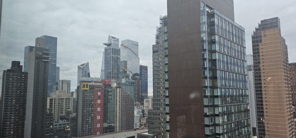 a group of tall buildings