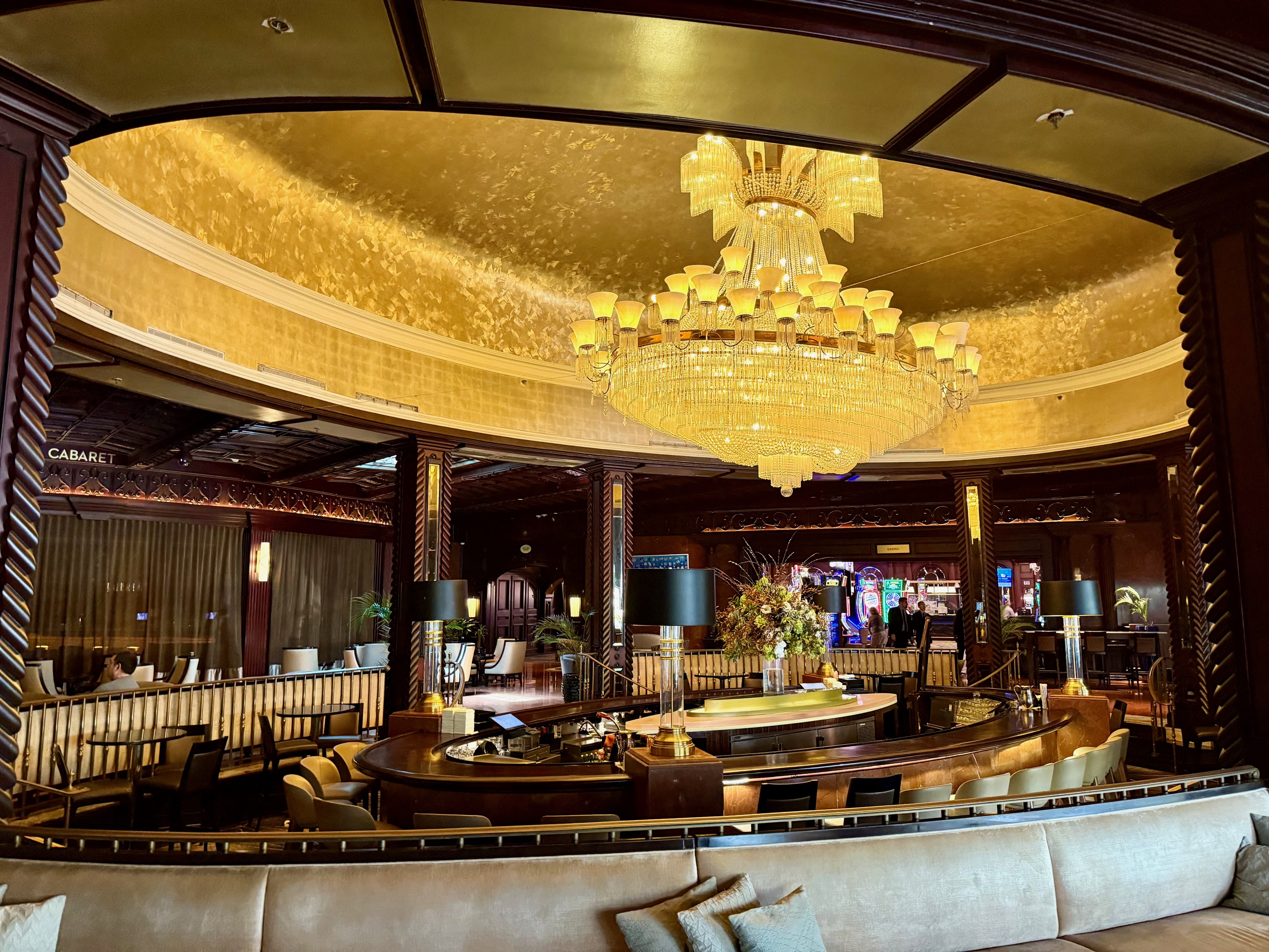a large chandelier at the Fairmont El San Juan