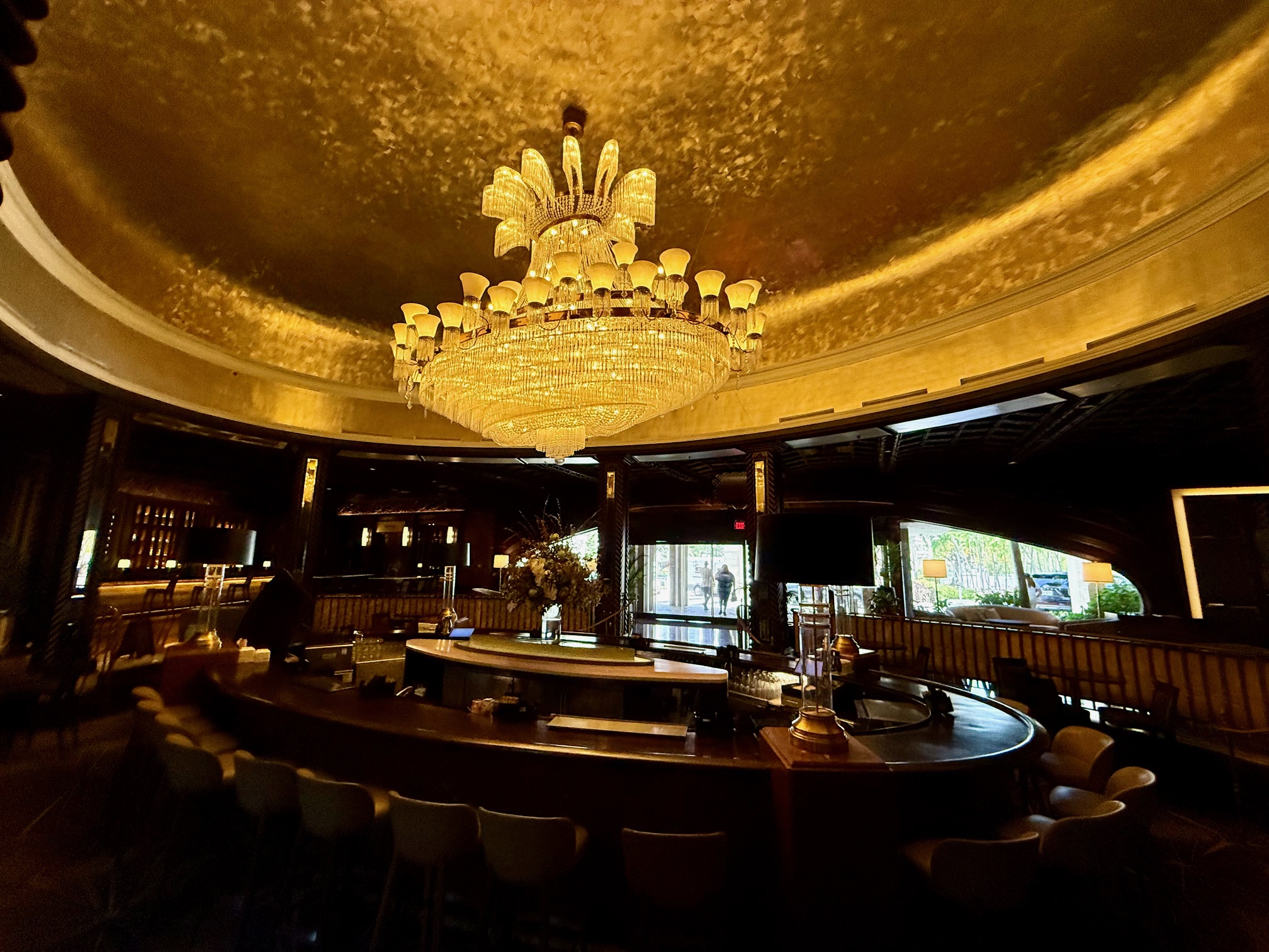 a large chandelier at the Fairmont El San Juan