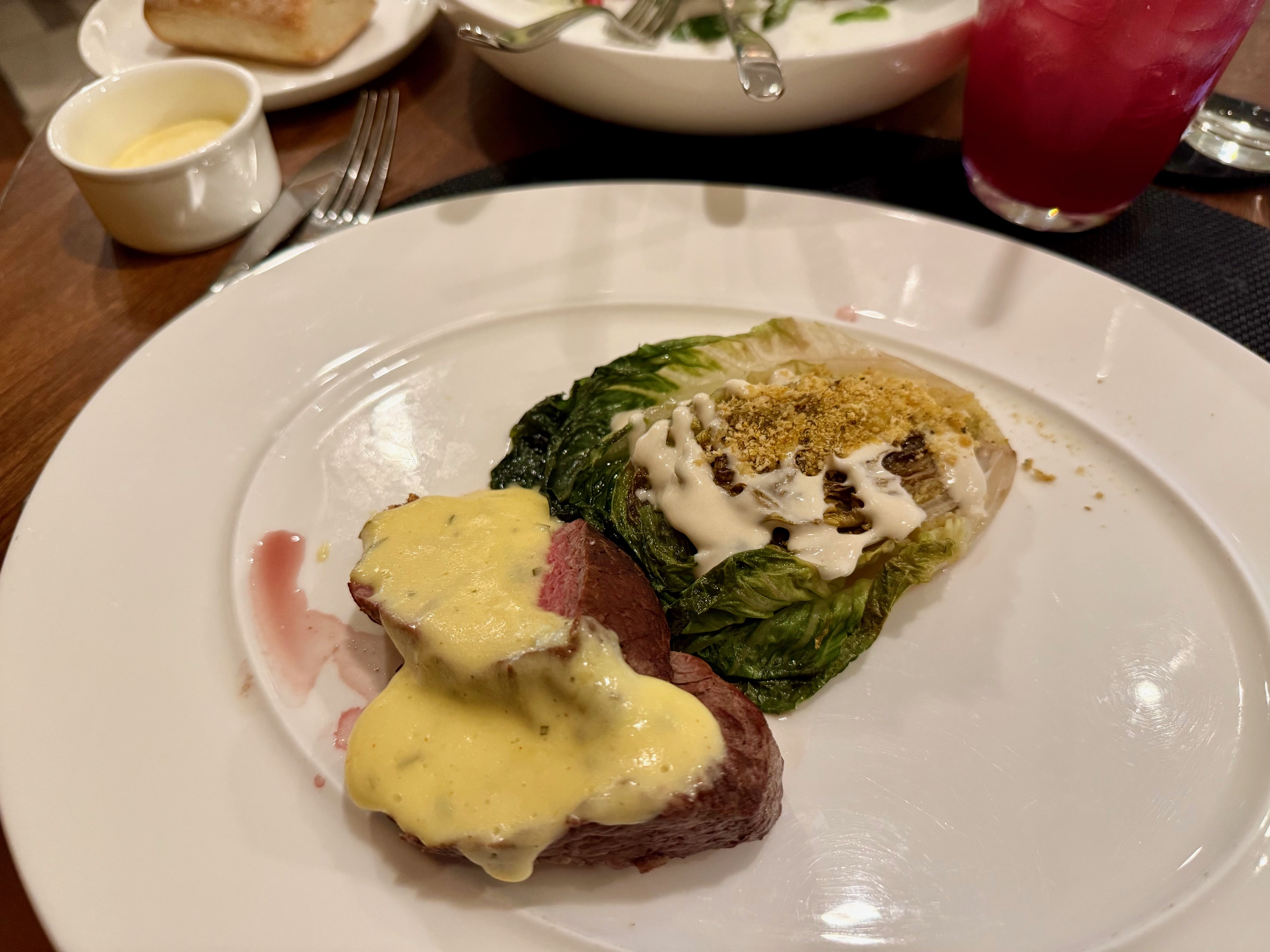a plate of food on a table