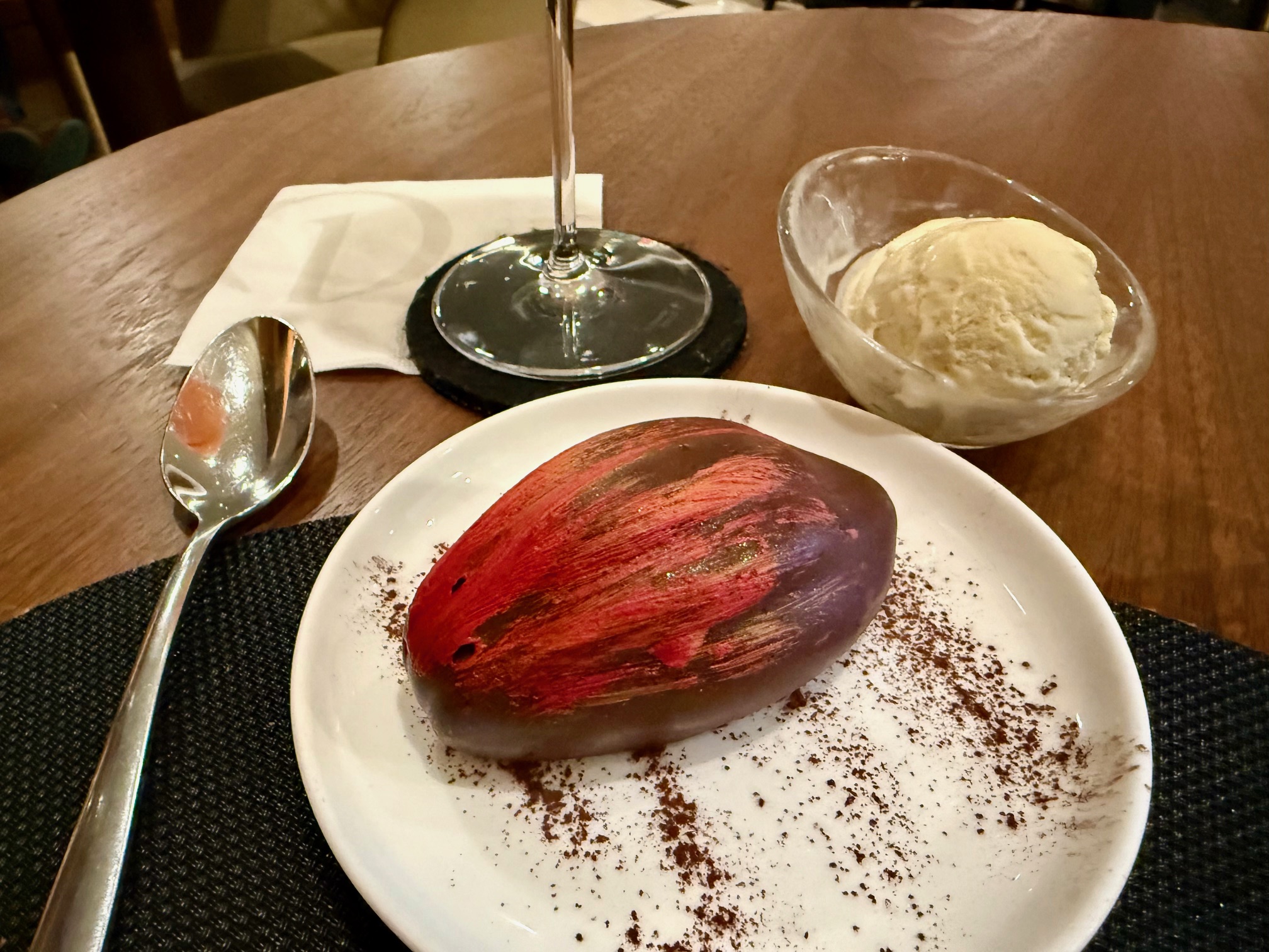 a plate of food on a table