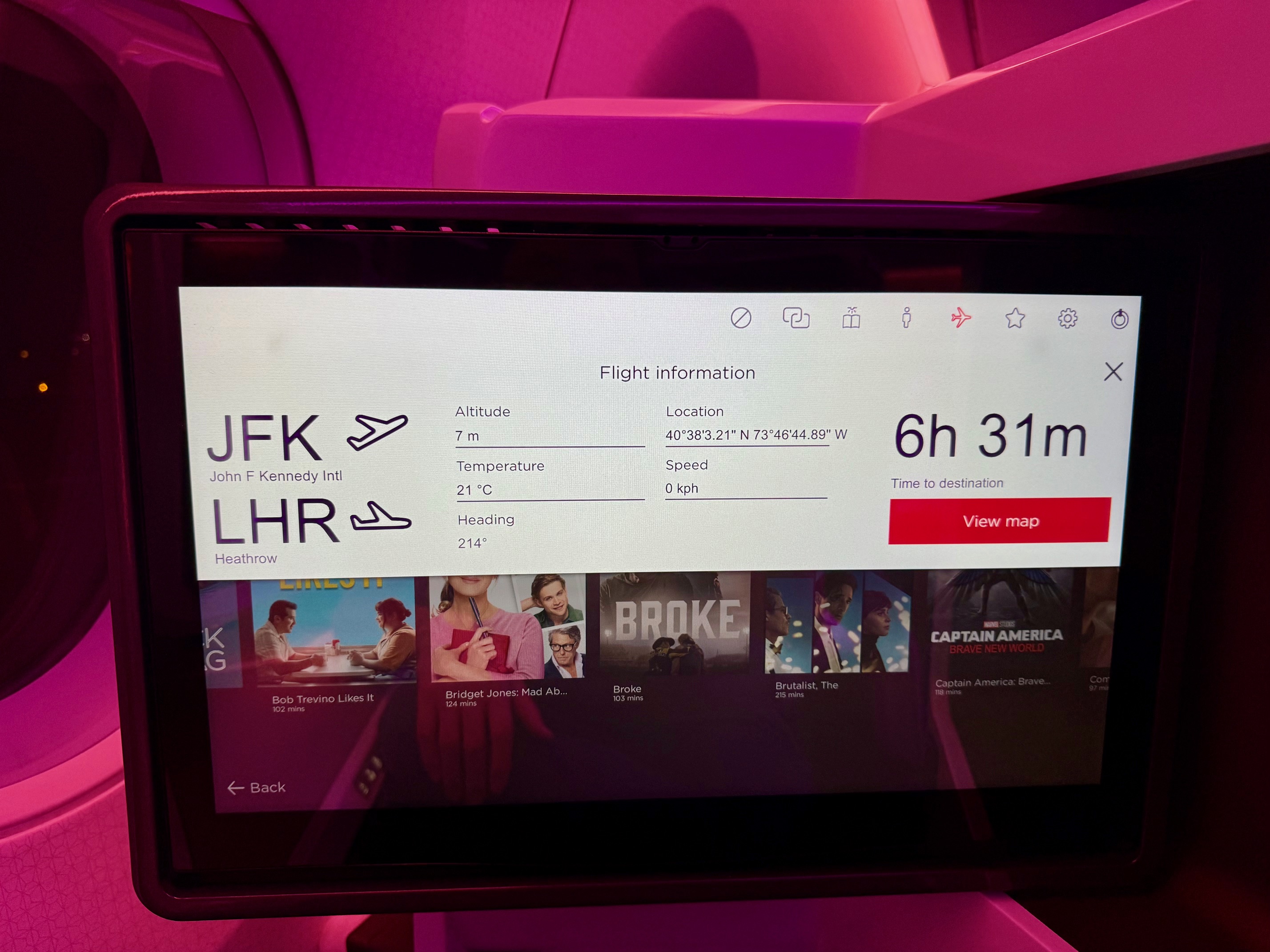 a screen with a white text on it