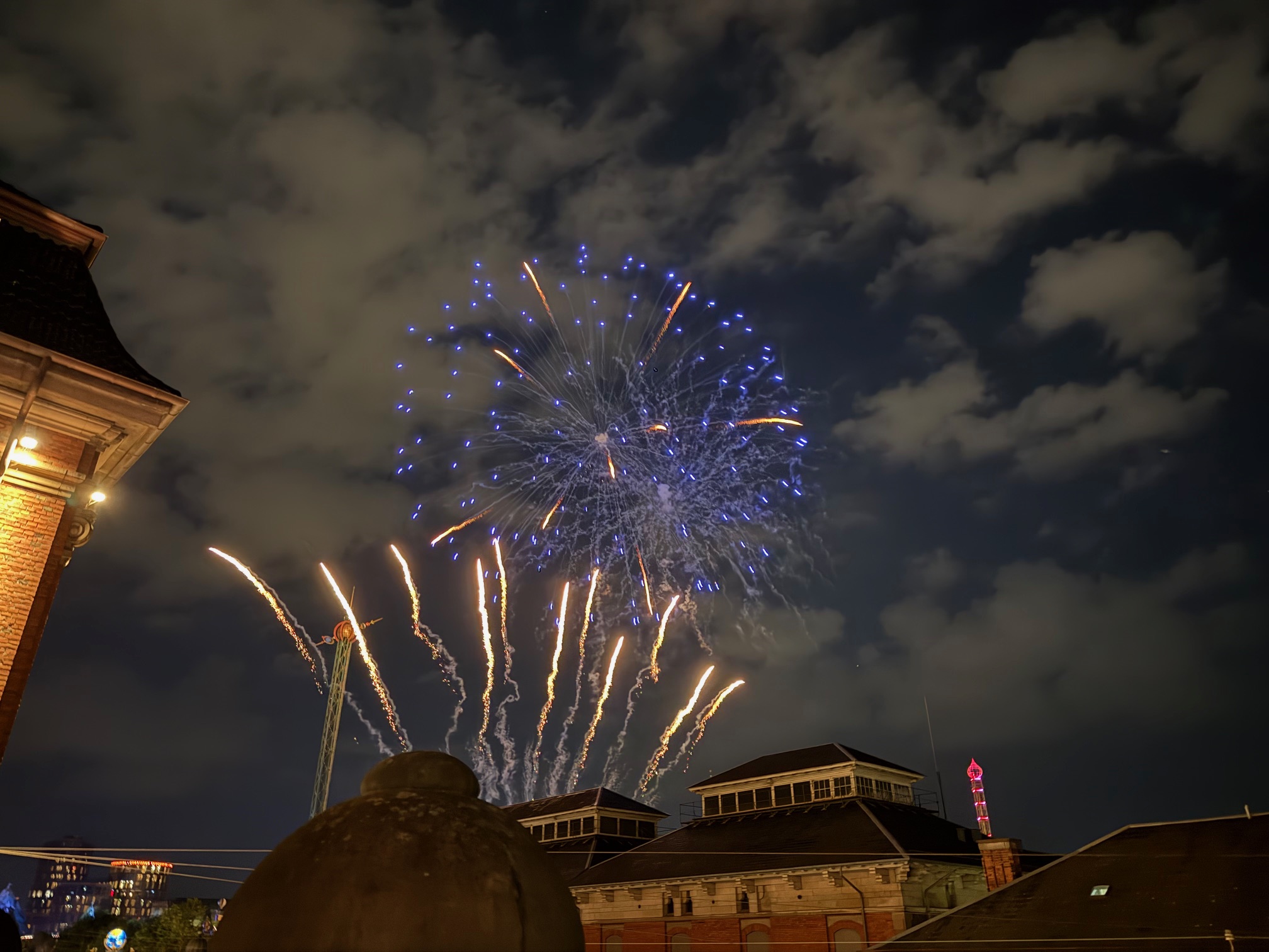 fireworks in the sky