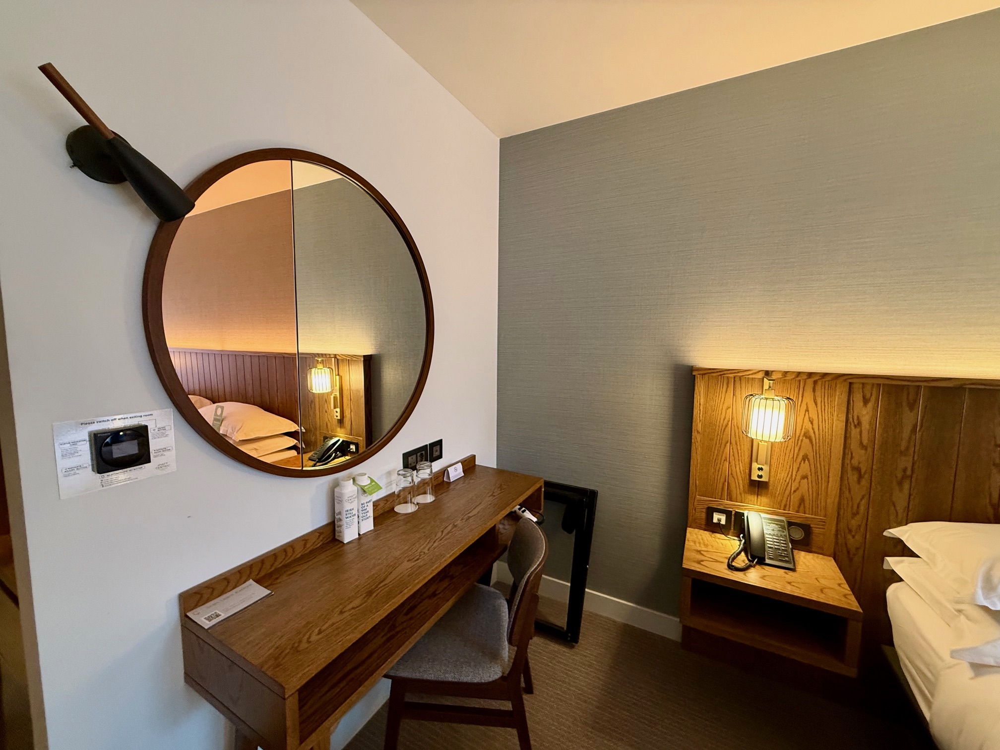 a mirror on the wall