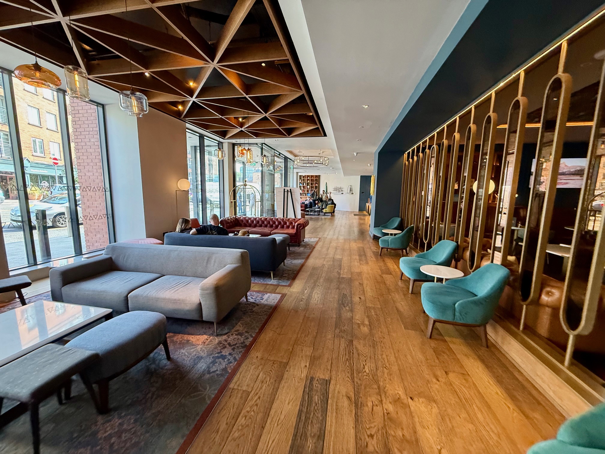 a room with couches and chairs