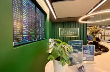 entrance to the Liffey Lounge Dublin Airport