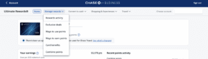 chase ultimate rewards points