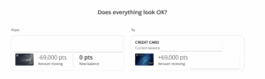a screenshot of a credit card