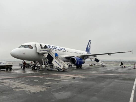 a plane on the tarmac