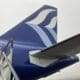 the tail of an airplane