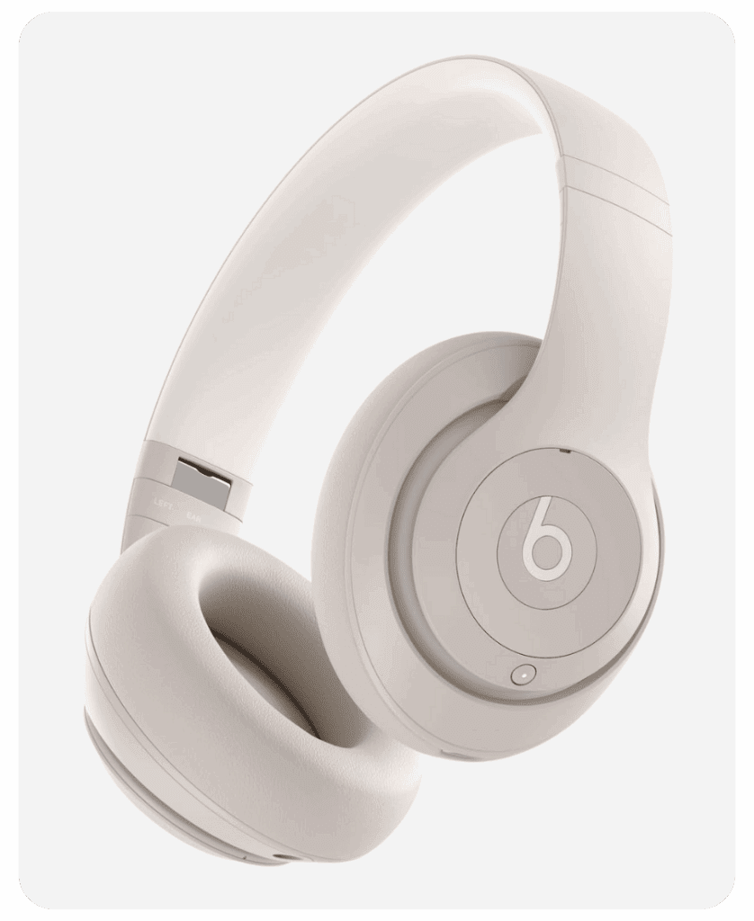 A pair of Beats Studio Pro headphones on a white background