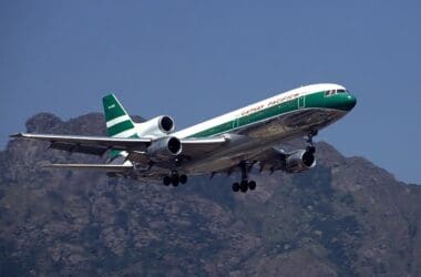 a plane flying in the sky