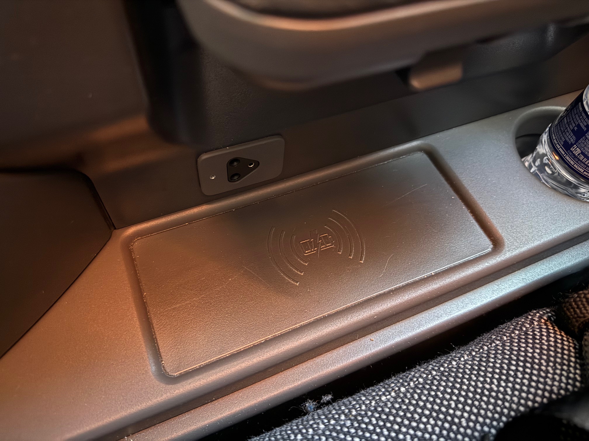 a close up of a charging station