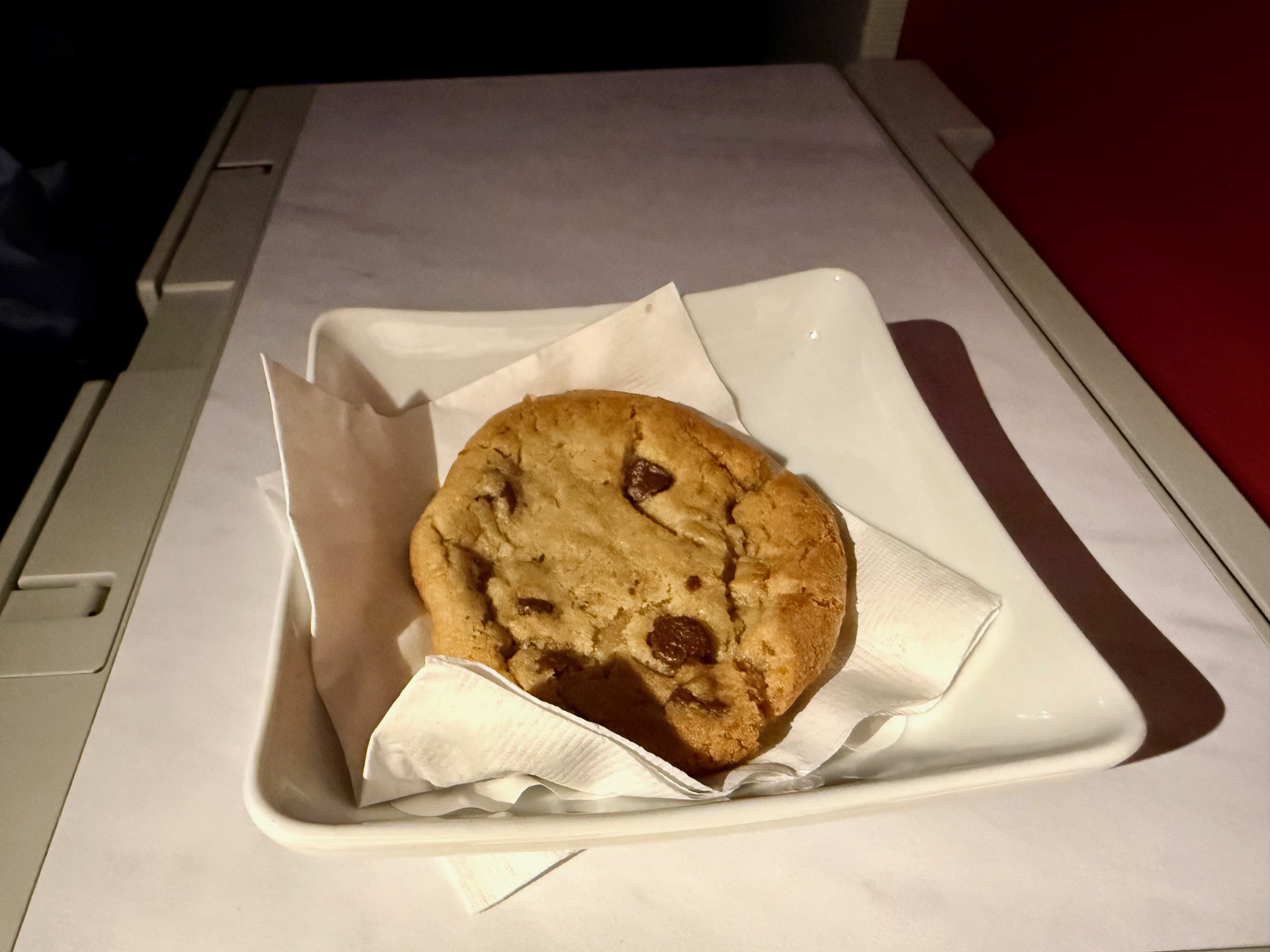 a cookie on a plate