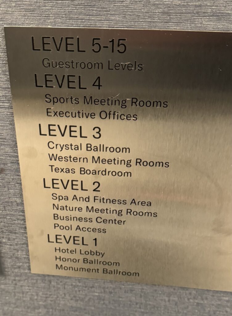 a sign with text on it