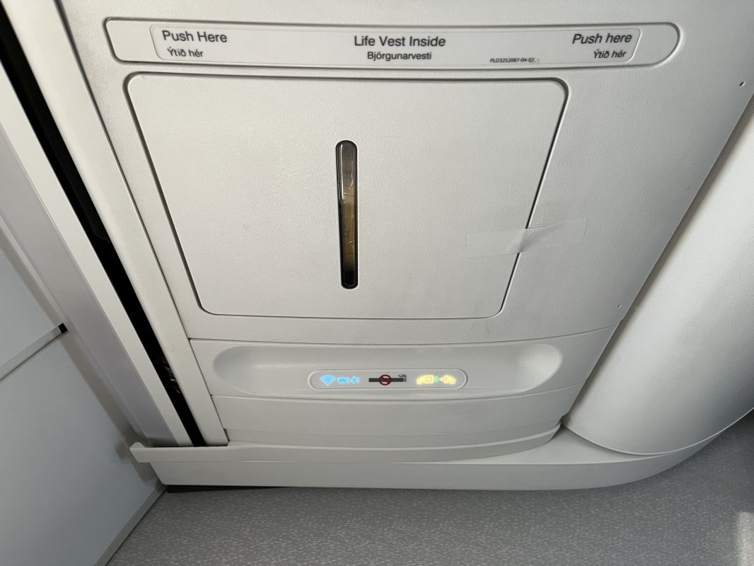 a white object with a light on it