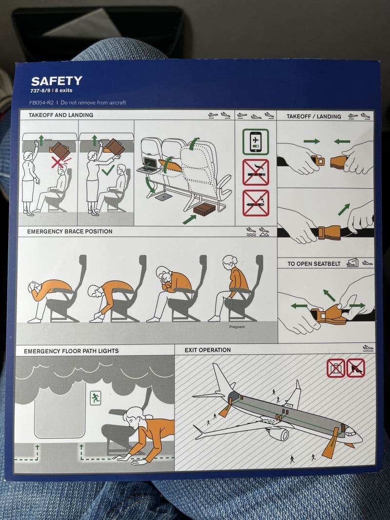 a instructions on a sign