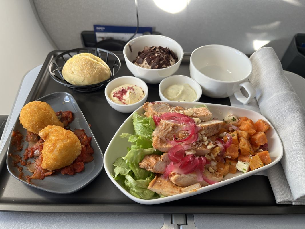 a tray of food on a tray