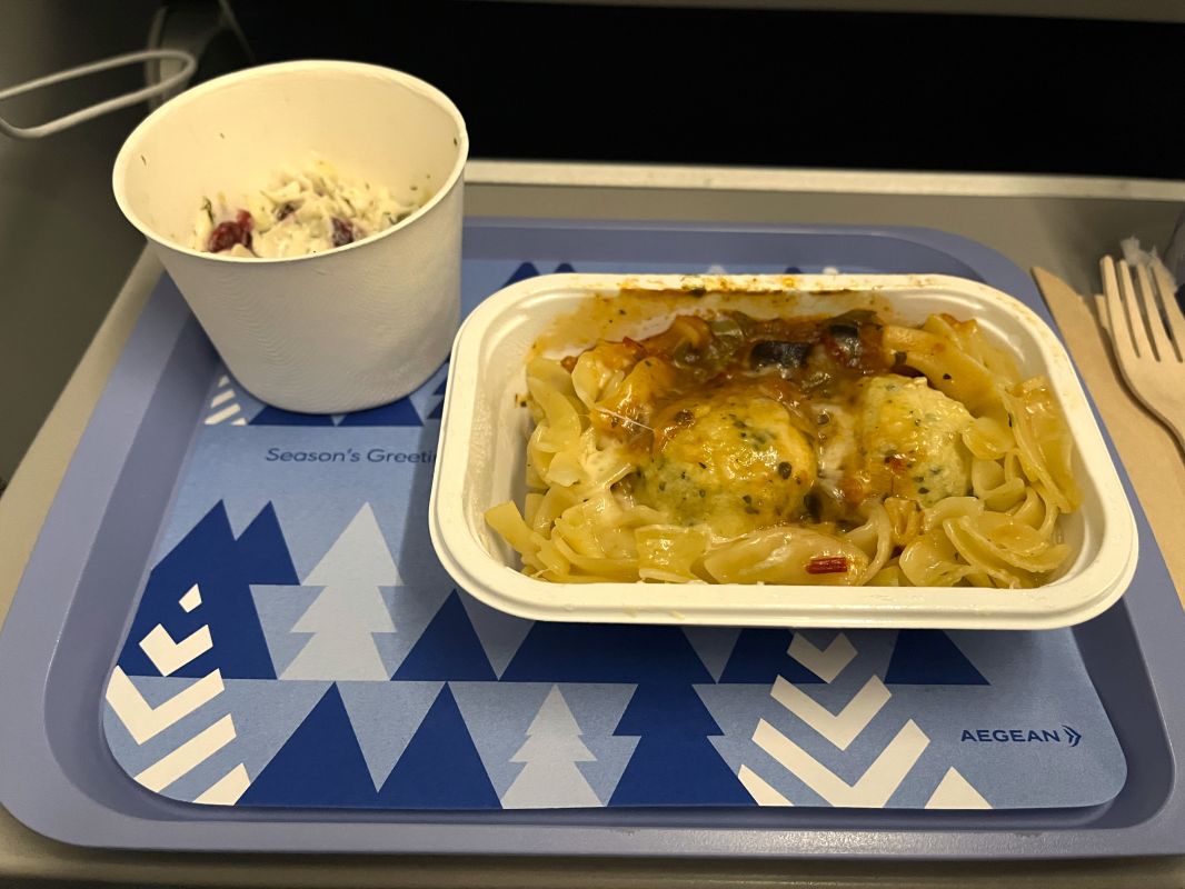 a tray of food on a tray