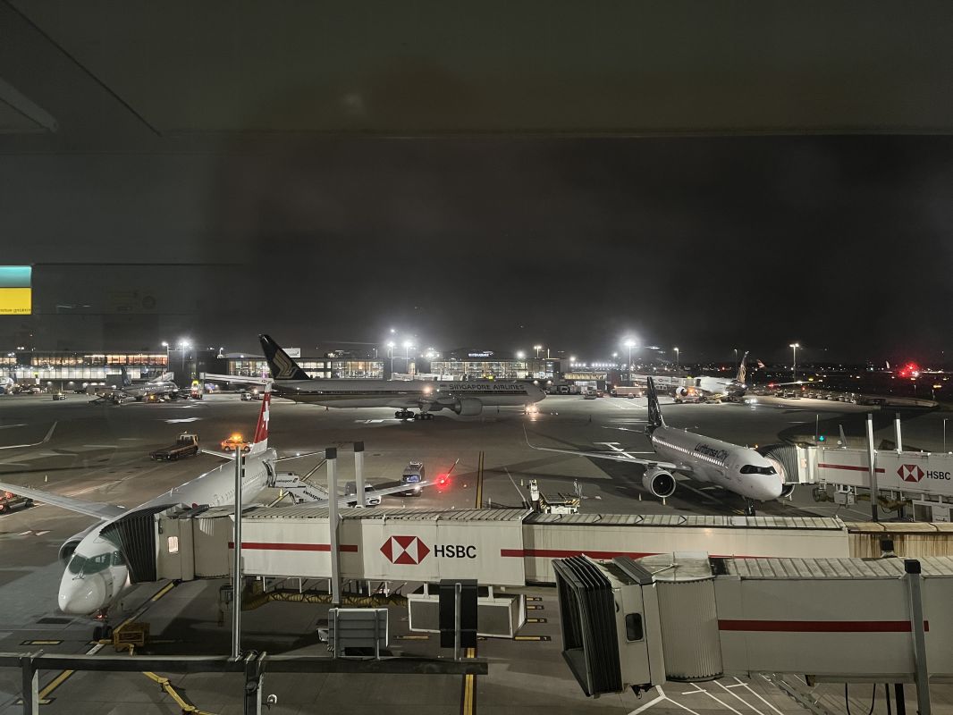 airplanes at an airport