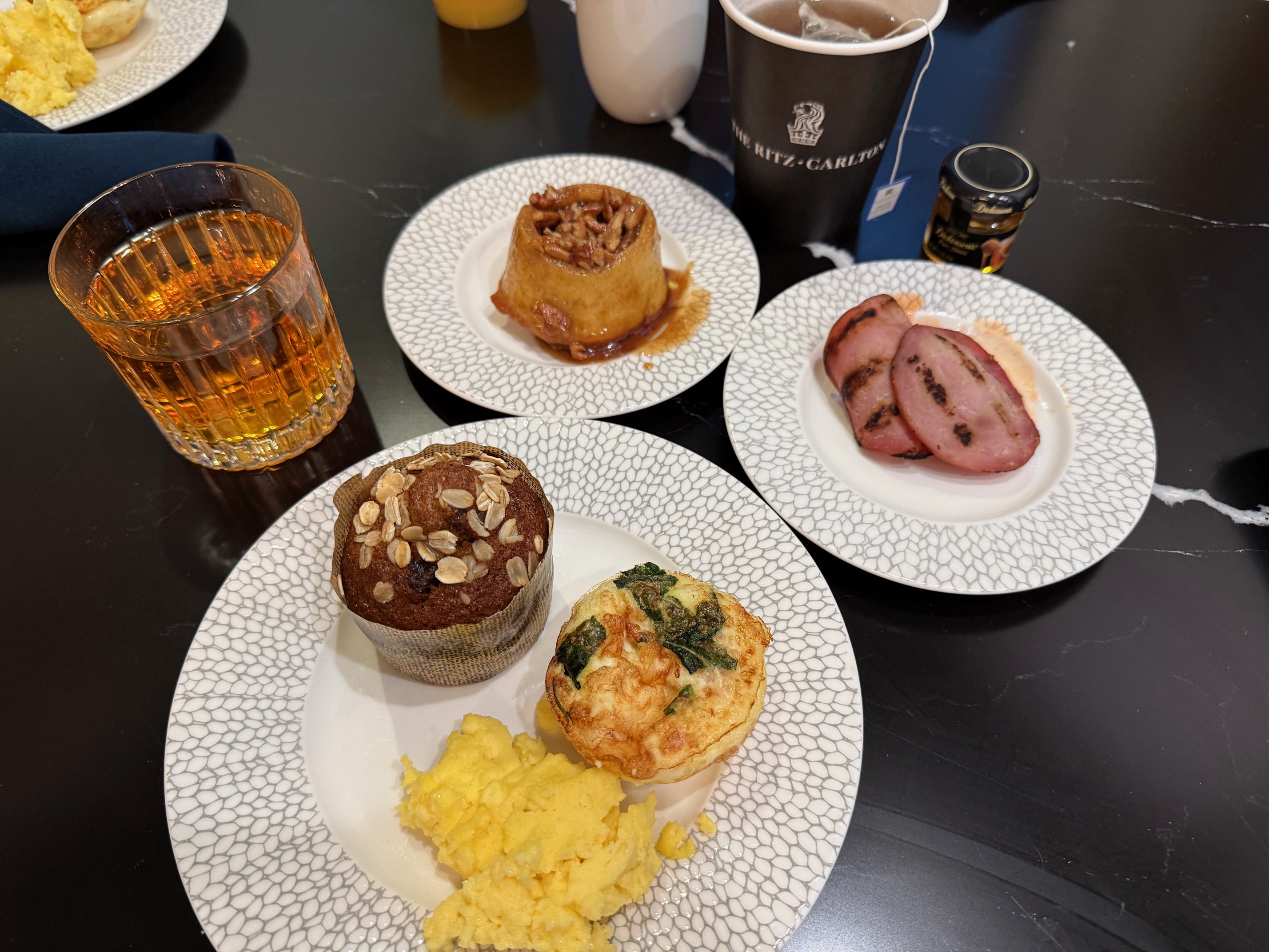 a plate of food on a table