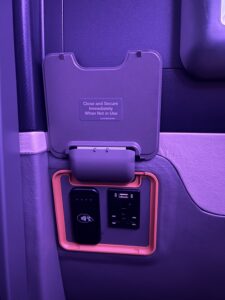 a charging station on a vehicle