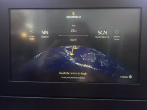 Singapore Airlines Business Class