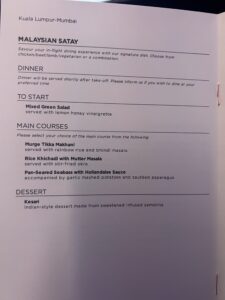 Malaysia Airlines Business Class