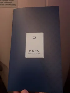 a blue box with a white label