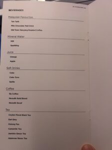 Malaysia Airlines Business Class