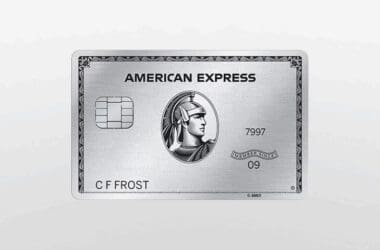 The Platinum Card from American Express featuring silver metallic design and centurion icon at center
