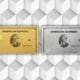 A side by side image of the American Express Gold Card and Platinum Card from American Express