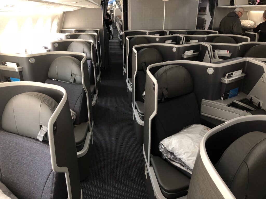 American Airlines 787-9 Business Class Cabin