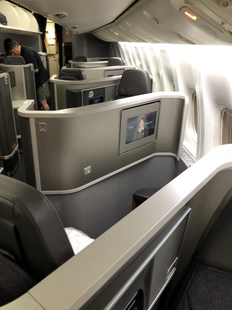 American Airlines 777 Business Class Seat