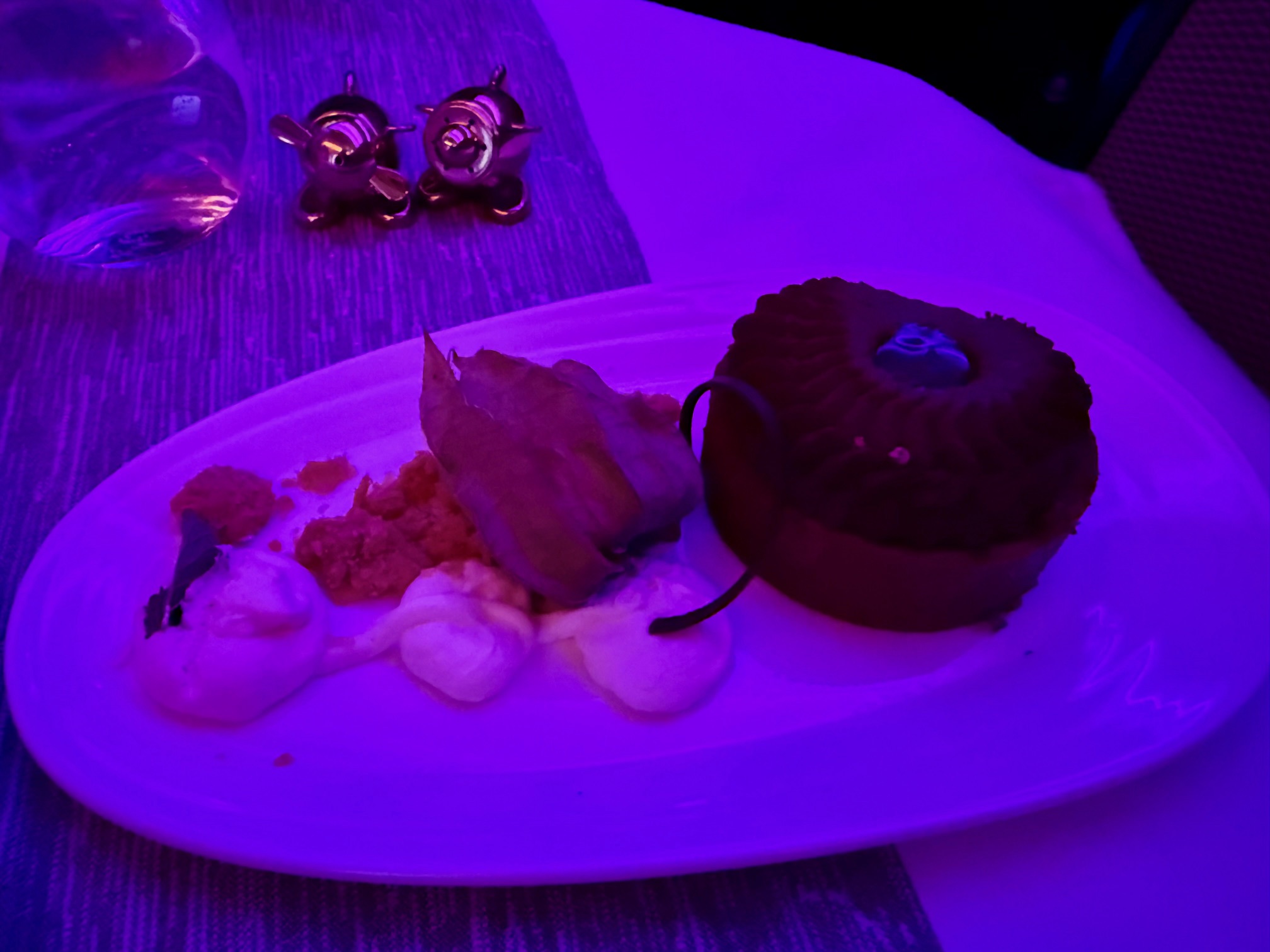 a plate of food on a table