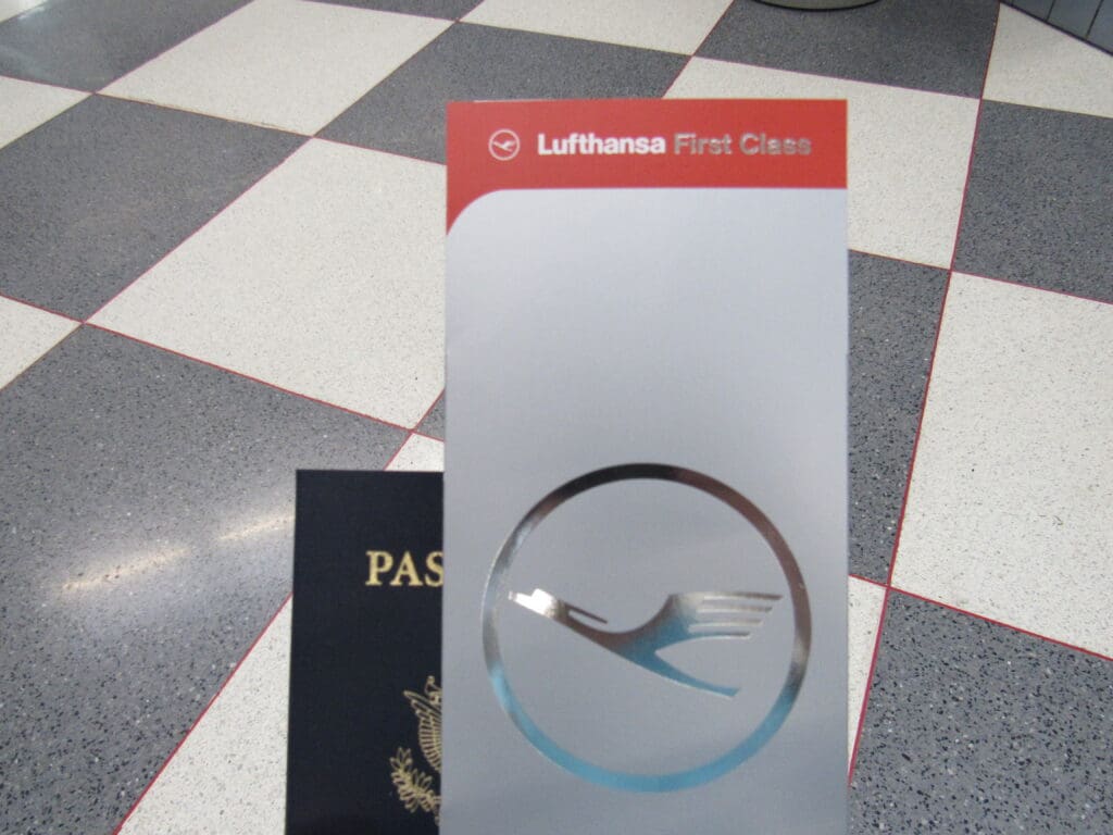 Boarding Pass For Lufthansa First Class