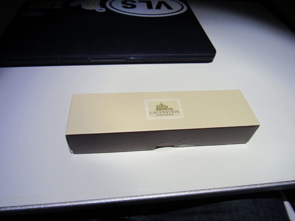 a rectangular box on a white surface