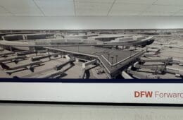 a poster of an airport