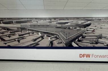 a poster of an airport