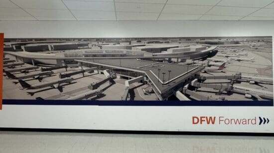 a poster of an airport