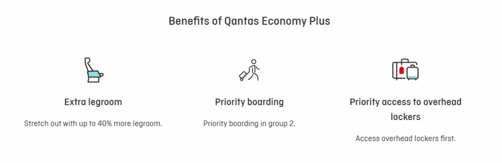 Qantas Economy Plus Benefits