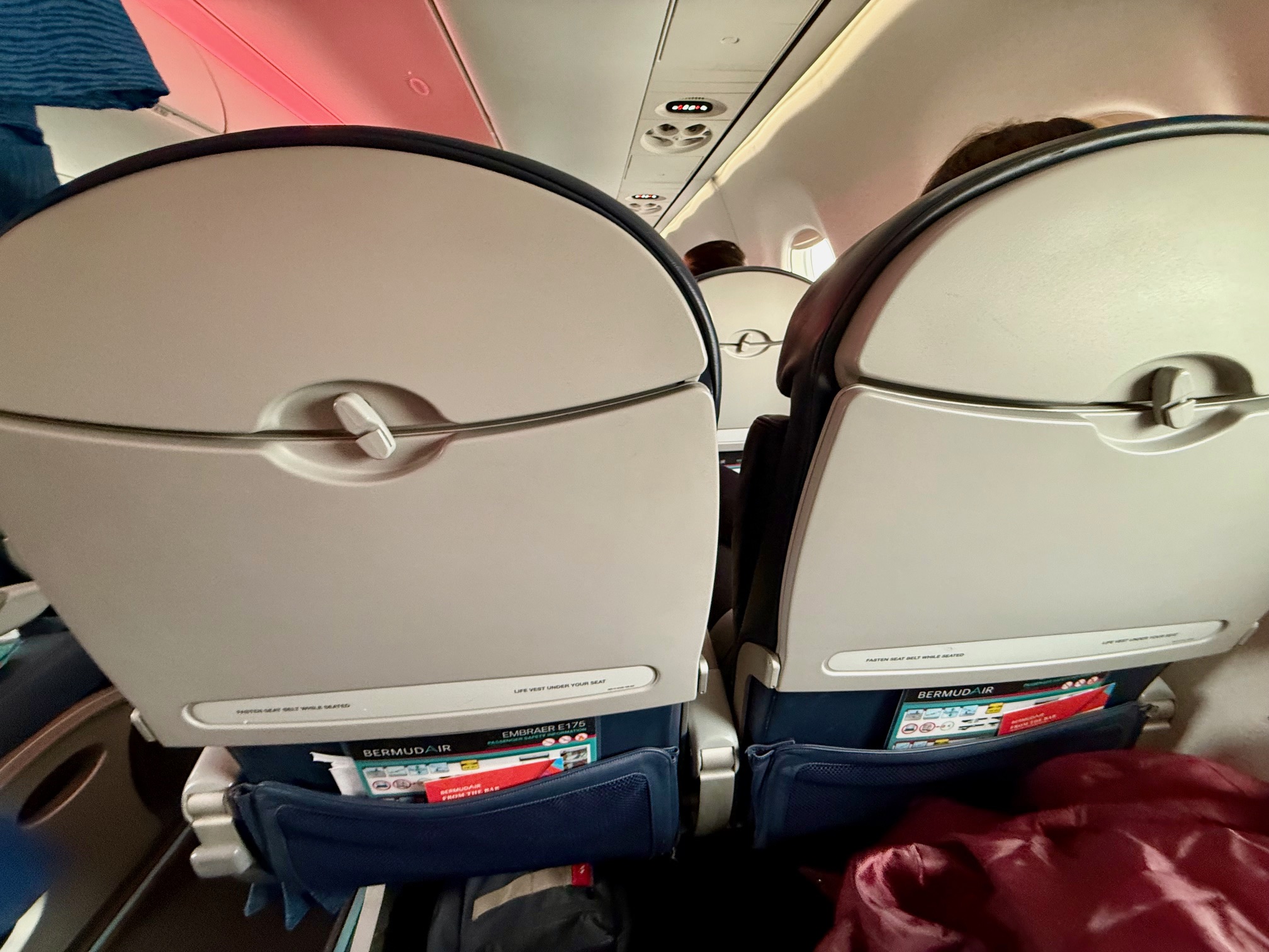 BermudAir E175 Economy Cabin Legroom