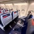 the inside of the American 737 MAX 8