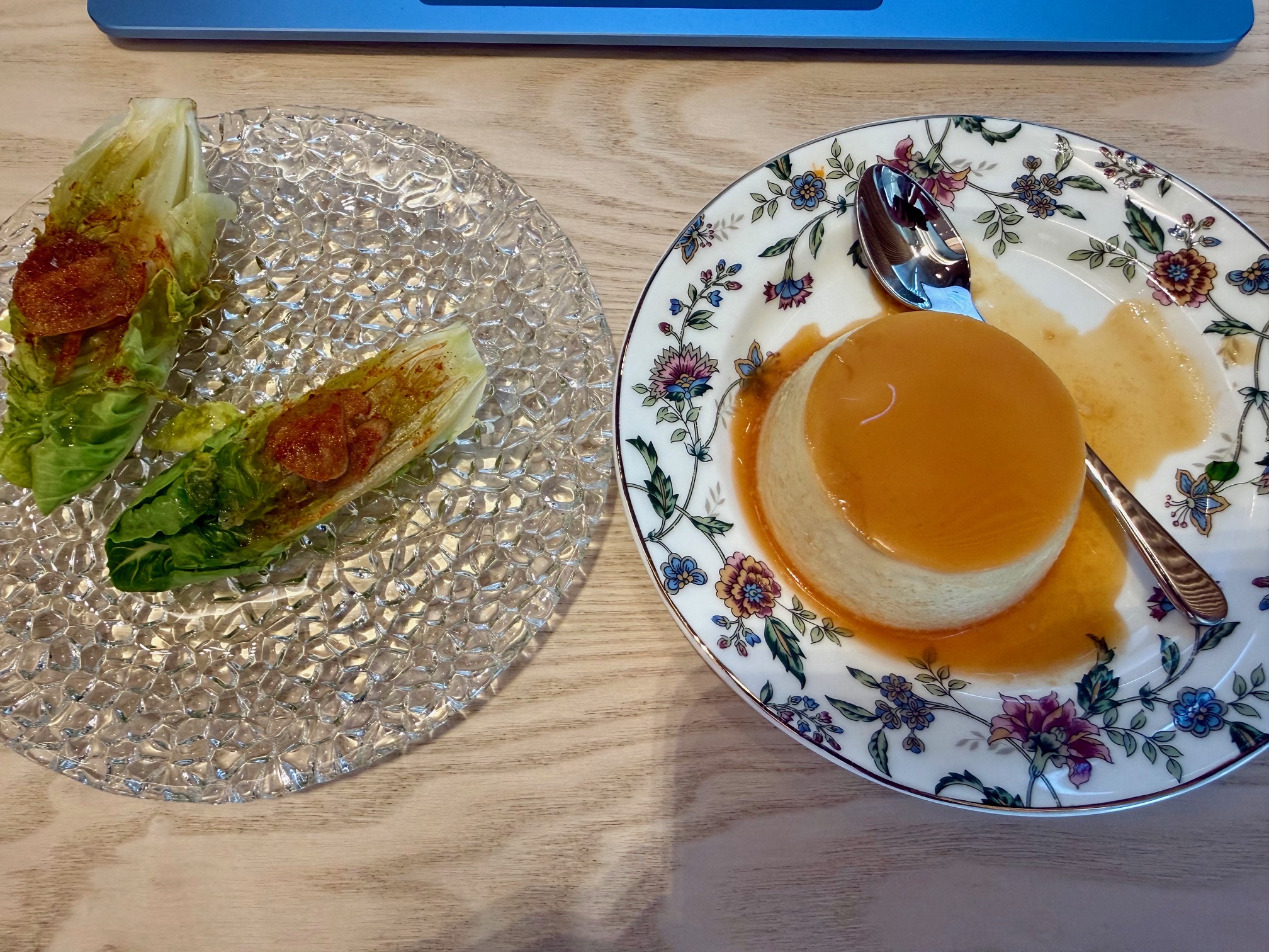 a plate of food on a table
