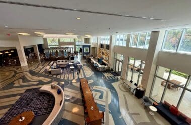Le Meridien Dania Beach Fort Lauderdale Airport lobby from above