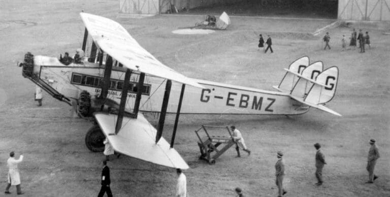 an airplane on the ground
