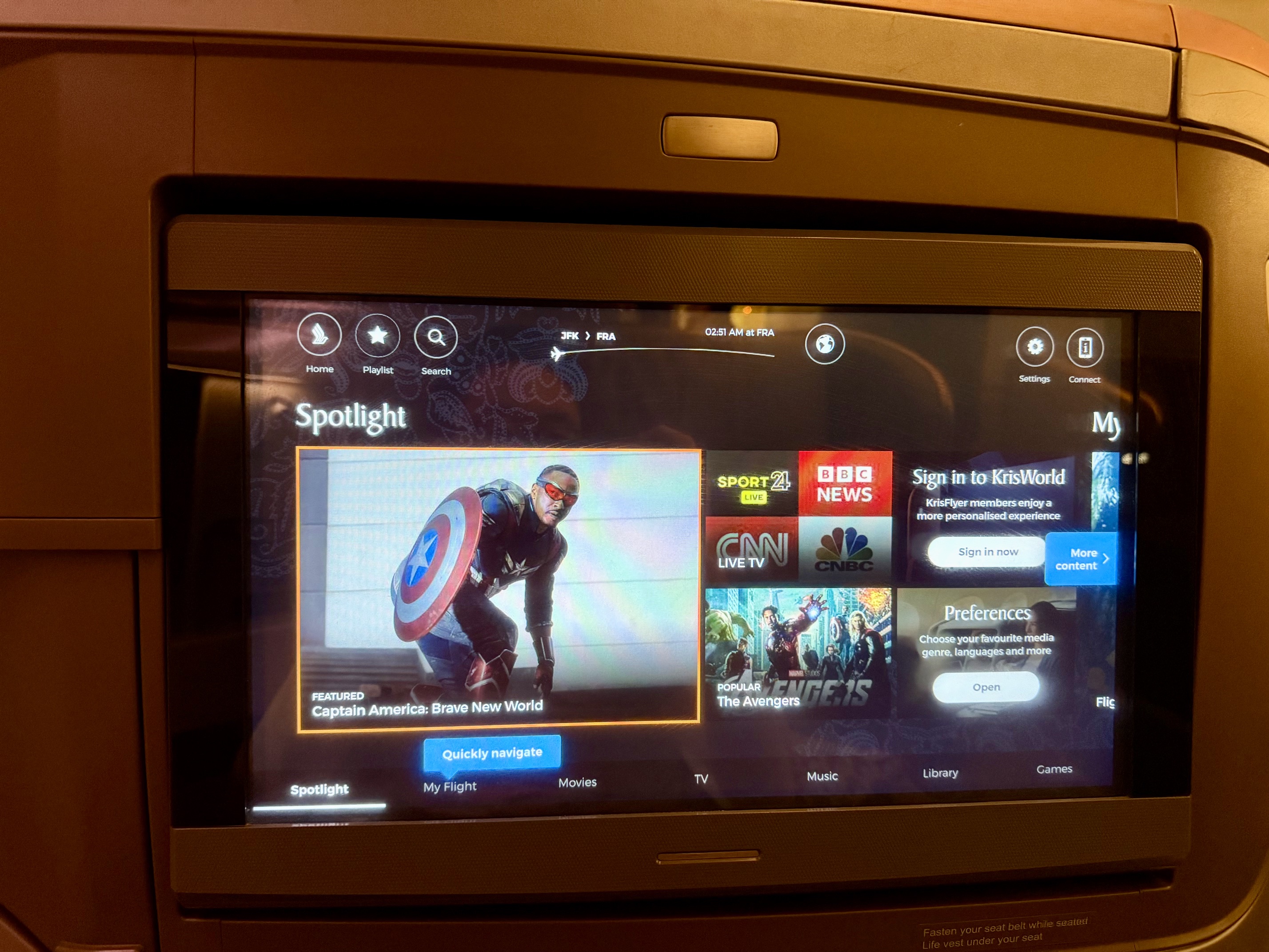 Singapore Airlines 777 Business Class Seat