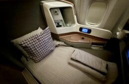 Singapore Airlines 777 Business Class
